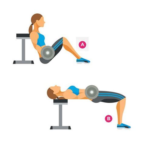 Illustratie van de Hip Thrust oefening met weerstandsbanden
