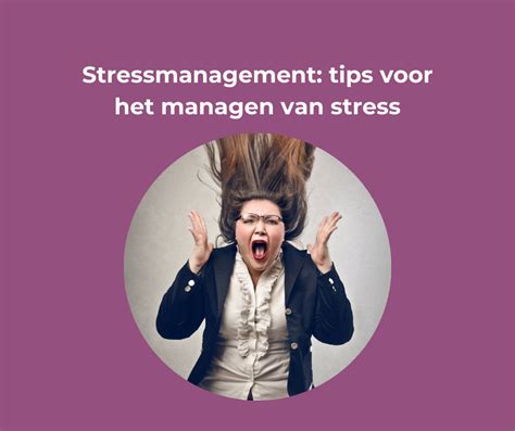 Schema met tips voor stressmanagement