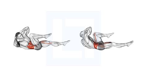Voorbeeld van core oefeningen: plank, bicycle crunch, leg raises