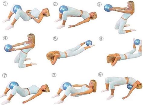 Pilates bal oefening