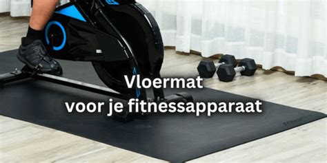 Crosstrainer op vloermat
