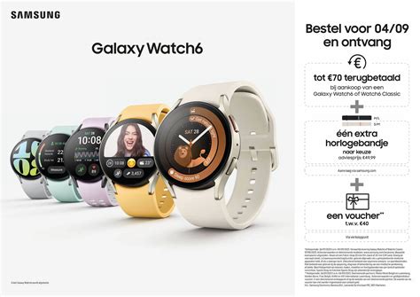 Interface van een Galaxy Watch met verschillende tegels