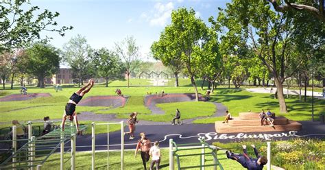 Impressie van het Urban Ox Park met skateboarders en pumptrack