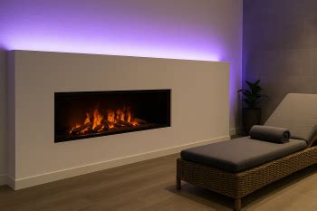 Interieur van een rustige wellnessruimte met zachte verlichting en planten