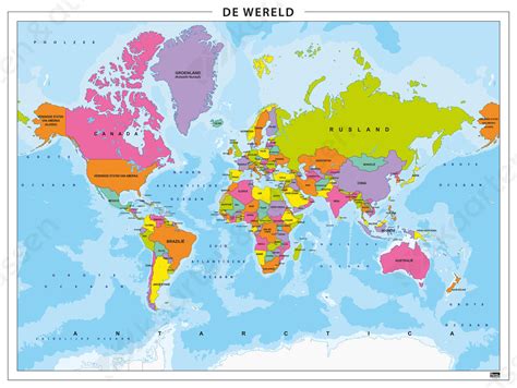 Wereldkaart met Afrikaanse muziekstijlen gemarkeerd