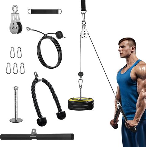 Home gym met kabel pulley systeem