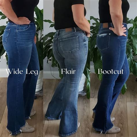Vergelijking bootcut en flared jeans
