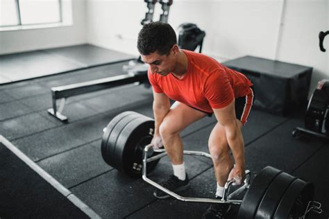 spiergroepen trap bar deadlift