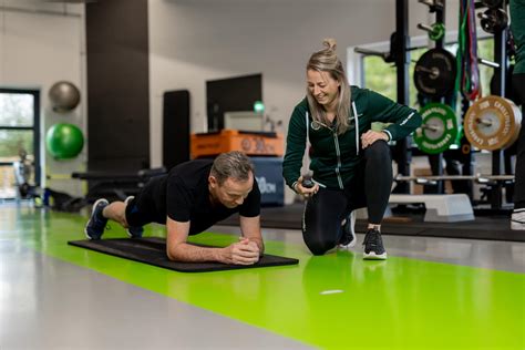 Sporter op een krachtplatform