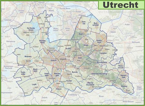 Kaart van Utrecht met locaties van sportscholen