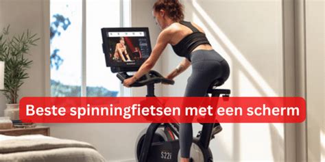 Spinningfiets met groot touchscreen