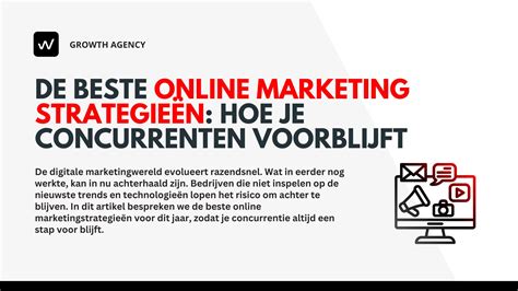 Schematische weergave van online marketing strategieën