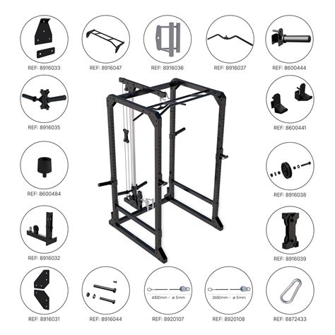 Accessoires voor een power rack