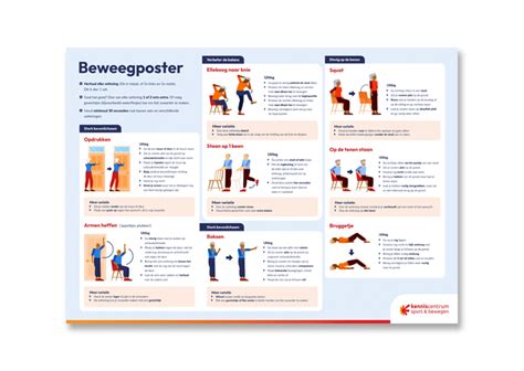 Infographic met gezondheidsvoordelen van bewegen voor senioren