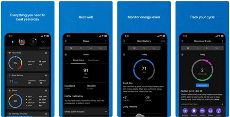 Garmin Connect app interface