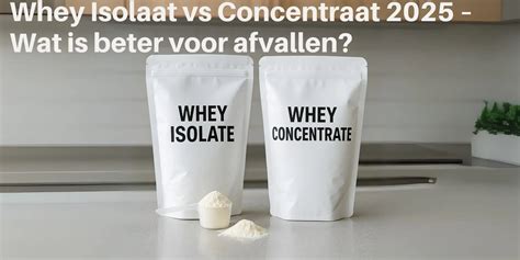 Vergelijking van whey concentraat en whey isolaat