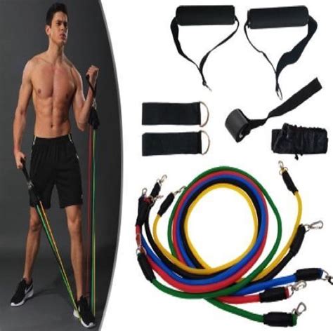 Set fitness elastieken met handvatten