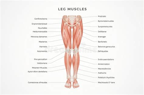 anatomische illustratie van de beenspieren