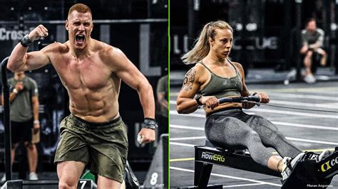 Atleten die zich voorbereiden op een crossfit wedstrijd