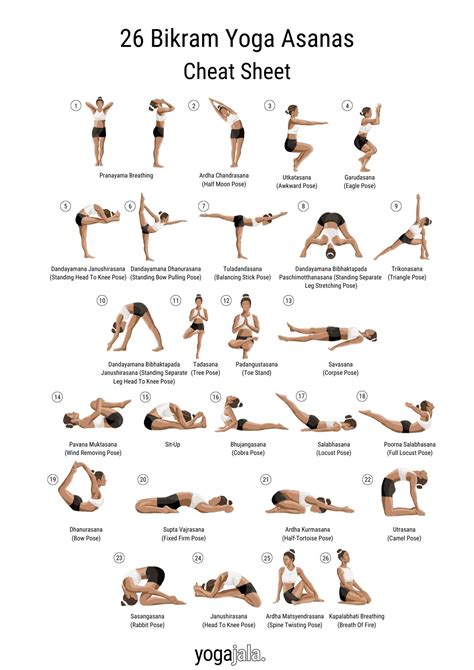 Afbeelding van een Bikram yoga pose