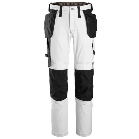 Witte werkbroek voor heren