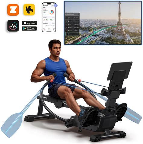 Tablet verbonden met hometrainer via Bluetooth voor interactieve training
