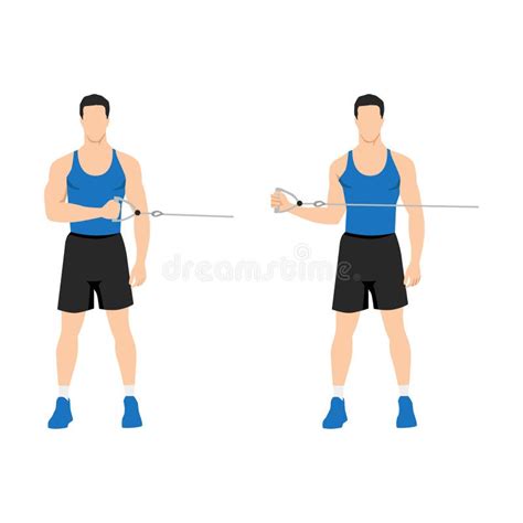 Man die overhead kabel-extensies uitvoert