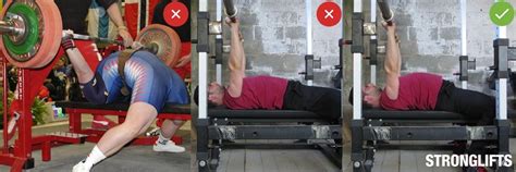 Vergelijking van correcte en incorrecte elleboogpositie bij bench press