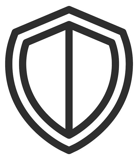 Schild als symbool voor bescherming en betrouwbaarheid