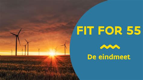 Overzicht van de Fit for 55-doelstellingen