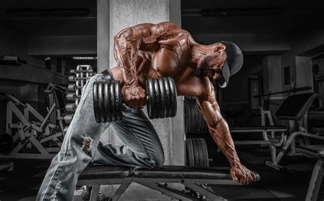 Bodybuilders in actie