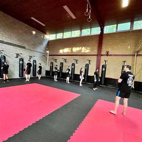 Interieur van een traditionele kickboks gym
