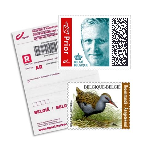 Illustratie van een aangetekende brief en postzegel