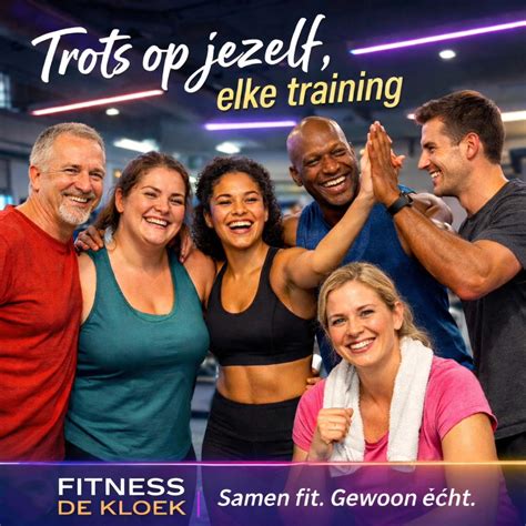 Schema van het huidige sportaanbod van Fitness De Kloek
