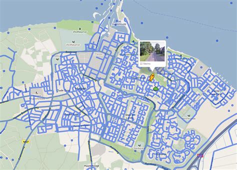 Kaart van Huizen met locaties van sportscholen