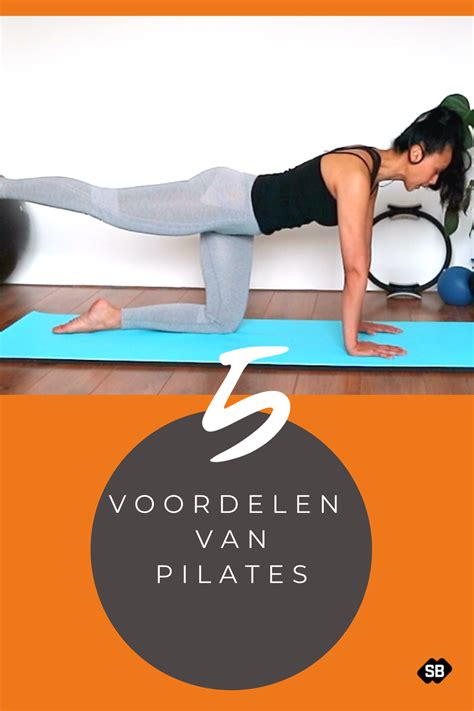 Grafiek met de voordelen van Pilates