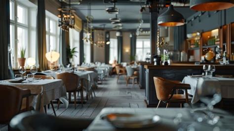 Gezellige brasserie met tafels en stoelen