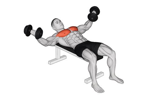 Een man die een bench press oefening uitvoert met een halter