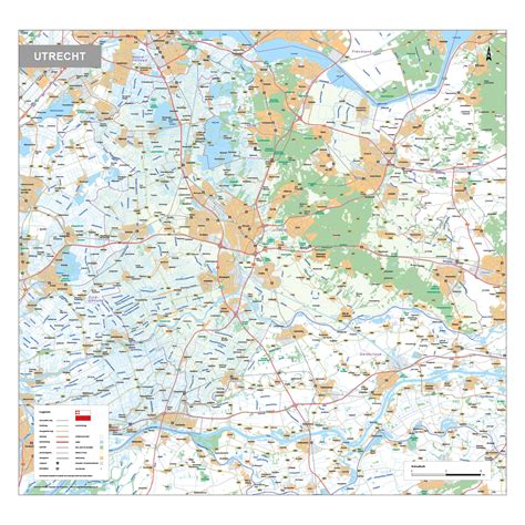 Kaart van Utrecht met locaties van diverse sportscholen