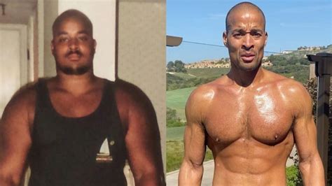 Dave tijdens zijn bodybuilding transformatie