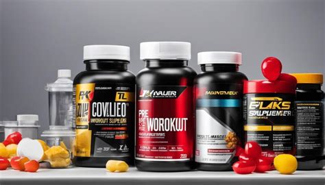 Schema van de voordelen van pre-workout supplementen