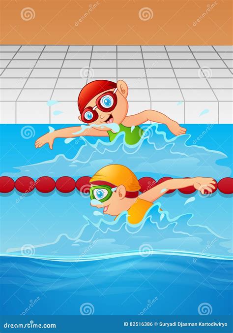 illustratie van zwemmer met focus op schouders