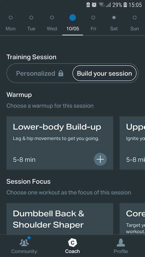 Freeletics app met video-instructie voor een oefening