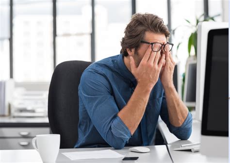 Man met stressklachten