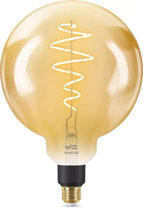 Globe LED lamp met gouden coating