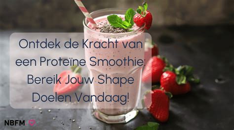 Infographic met de voordelen van een proteïne smoothie