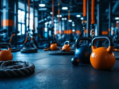 Een persoon die functionele training uitvoert met kettlebells